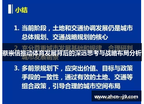 蔡崇信推动体育发展背后的深远思考与战略布局分析
