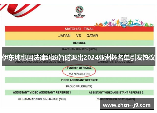 伊东纯也因法律纠纷暂时退出2024亚洲杯名单引发热议 伊东纯也因法律纠纷暂时退出2024亚洲杯名单引发热议